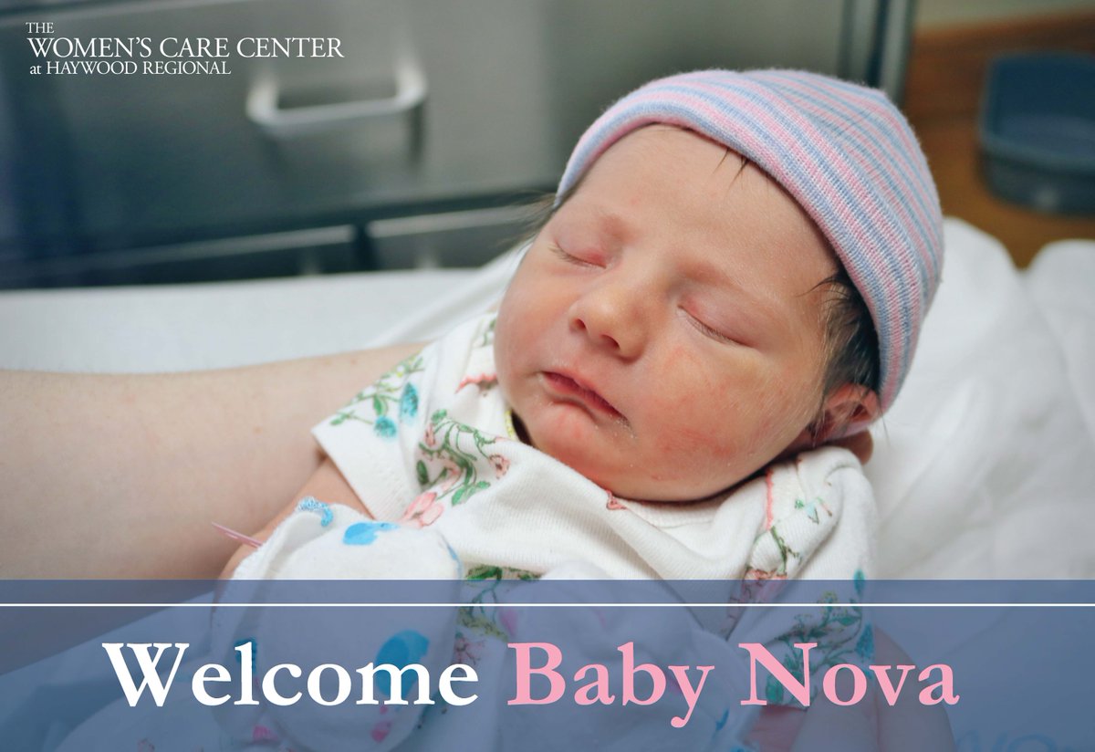 HaywoodRegional's tweet photo. Excited to welcome another #HayBaby to our Women's Care Center, baby Nova 🤱👼Remember, if you are planning to deliver at Haywood Regional talk to your nurse about the exciting ways HRMC celebrates your new addition. https://t.co/sKQQSE3OJP https://t.co/Sa2As4vO1R