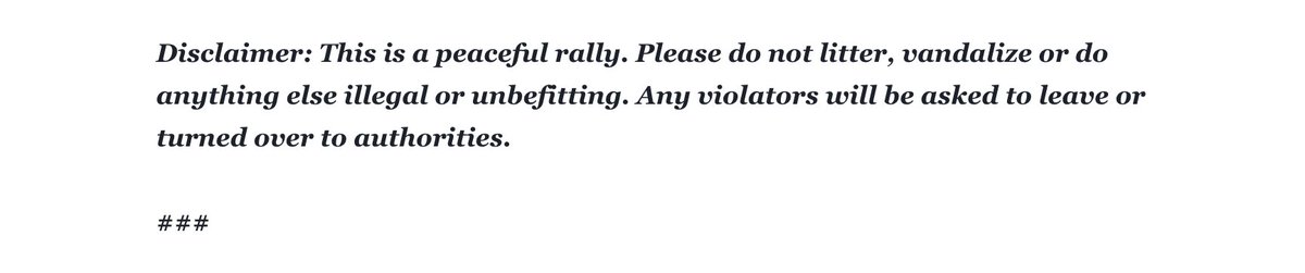 3Seimen's tweet photo. Another MOAR (Motherfucker Of All Rallies) in DC today. Sad when you HAVE to put THIS on your ANNOUNCEMENT.  Speaks to what you THINK of the FOLKS you're INVITING!!!!
#Oregonstandoff #bundycult #MOAR2018 #MOAR 
Gavin Seim Is An Asshole™ https://t.co/1bXAiMBYYr