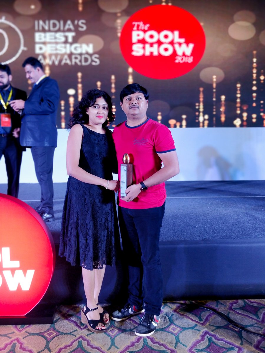 treevivek's tweet photo. Incredibly honoured. We won India’s best design award 2018 @bestdesignaward @indipoolmag for Habba Bioscope. Thank you for the lovely trophy and @habbaorg for providing me the opportunity to work on the app #ux #ui #thepoolshow #ibda #poolmagazine #design #productdesign #uxdesign https://t.co/yBTlwYNPId