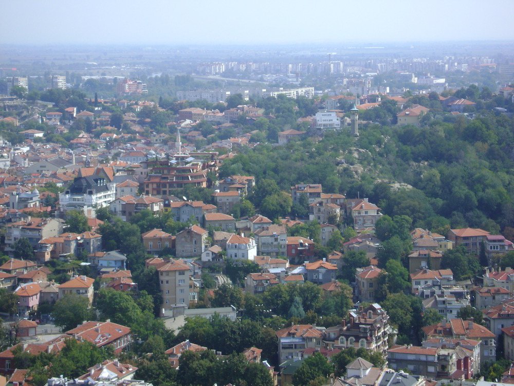 With so many hills, it's easy to get a nice view in #Plovdiv. Here's the reward for climbing up to Alyosha Monument. #together #plovdiv2019