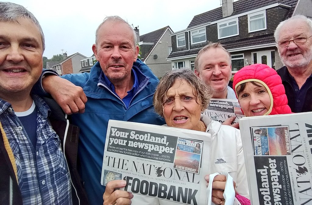 YesTroon's tweet photo. #ThisIsMySunday Many thanks and well done to everyone who turned out in not-so-sunny-indeed-downright-dreich Troon this morning to deliver our free sample copies of @ScotNational to the good folks in the South Deveron Road area.
#activeyes ๐
#dissolvetheunion https://t.co/03Zszu00CU