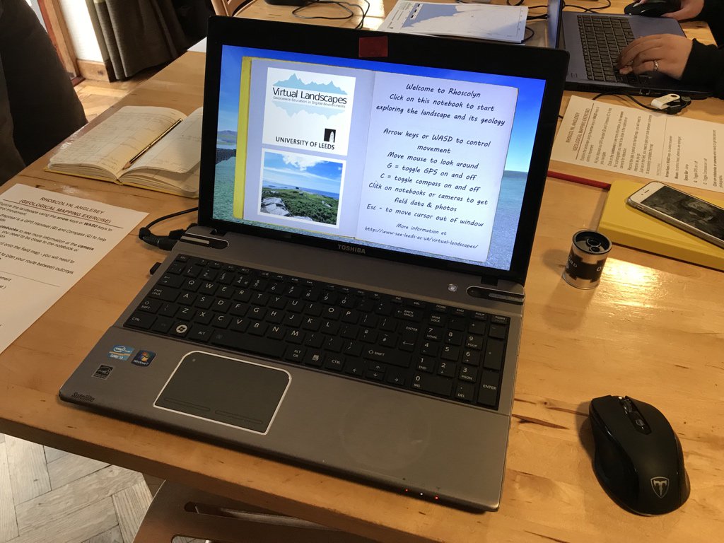 hypocentre's tweet photo. #AccessAnglesey Day 6. A bit too moist for “in real life” geological mapping at Rhoscolyn. However, that doesn’t matter if you can do it in a dry virtual world instead. https://t.co/MIFRmxEuvG