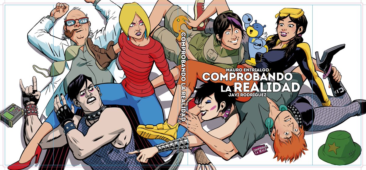 javiercaster's tweet photo. Paso a paso de la cubierta de Comprobando la Realidad. Album hecho a medias con @Tyrexito . Editado por la @LaCupulaComic https://t.co/kFAep8FRKg