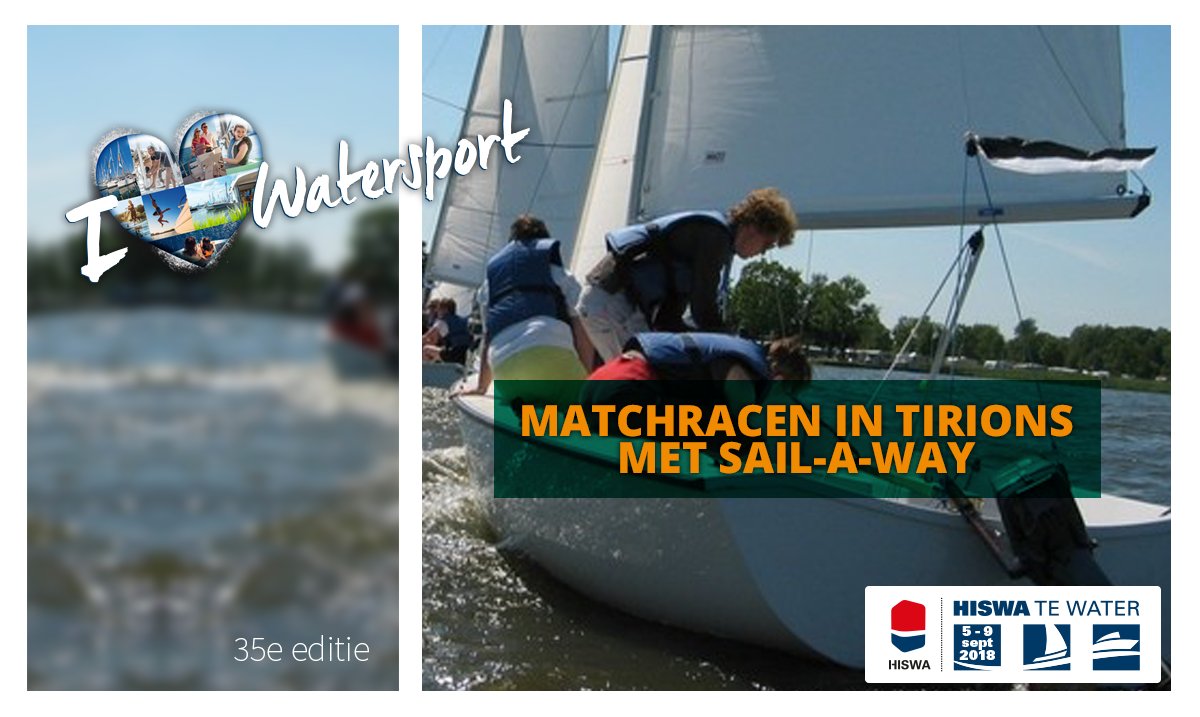 Op zoek naar wat meer spanning op #HISWAtewater? Meld je dan aan voor een uitdagend potje matchracen in een Tirion van Sail-a-Way! Aanmelden kan direct bij de activiteitensteiger F-02. Durf jij het aan? bit.ly/matchracenHISW…
