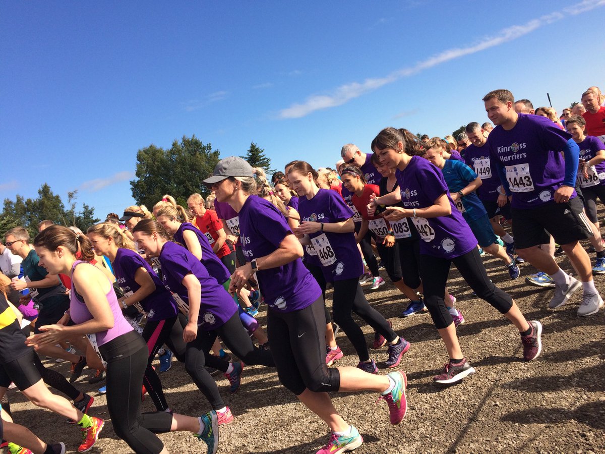 KinrossPrimaryS's tweet photo. And they are off! #teamkinross #seaofpurple https://t.co/5AnEJg45o4