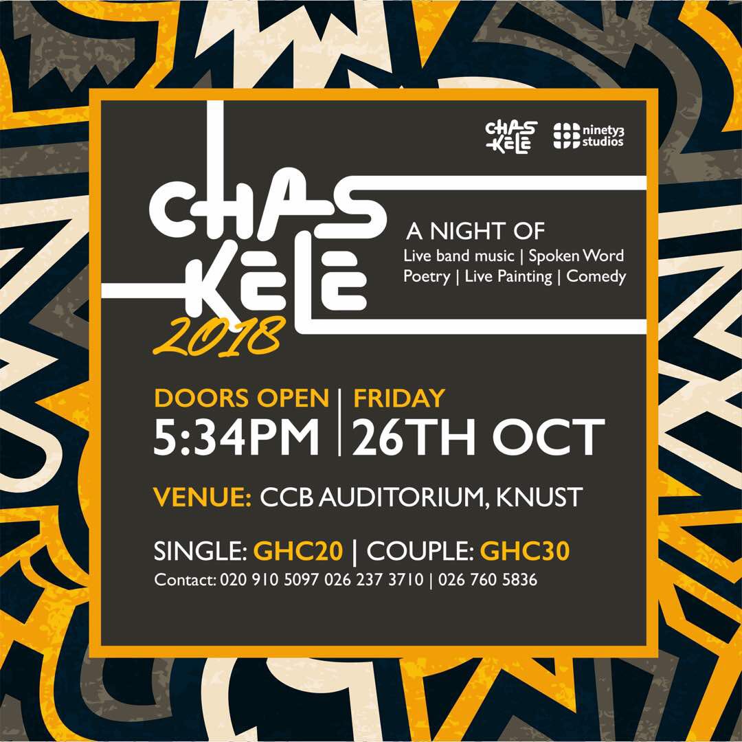 bugdinero's tweet photo. This year’s chaskele promises nothing short of pure magic, a night of beautiful poetry, comedy, live band music and many more.
Any reason to miss? 
#Chaskele2018 https://t.co/HpnFQryvEf