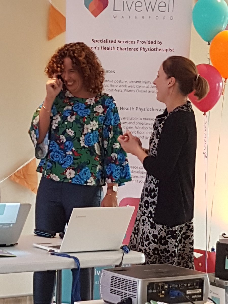evbsport's tweet photo. A very interactive session yesterday with @LauraLiveWell &amp; #KindWaterford for #waterfordharvestfestival. Lovely to meet many mum's &amp; health practioners at the festival taking time out to arm themselves with knowledge to keep them moving. Honoured to be a part again this year. 👏 https://t.co/Lw9EqUkvGN