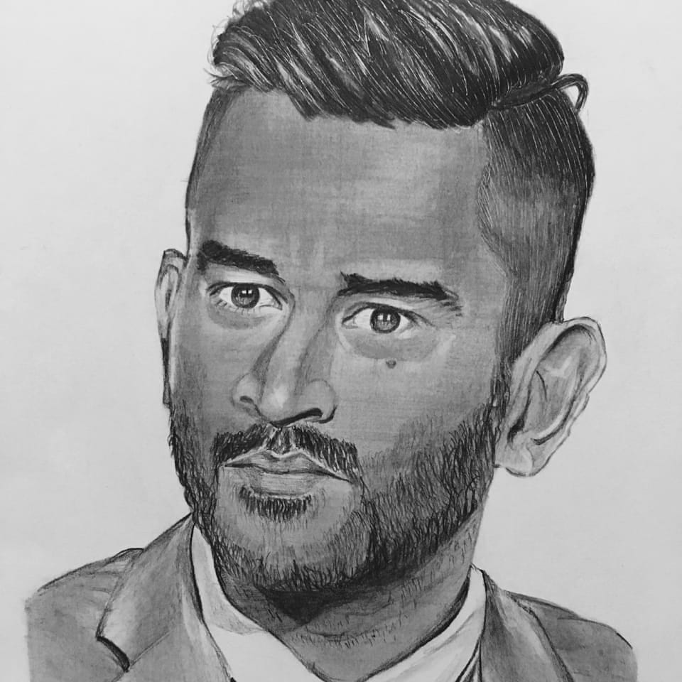 kalamkaardduc's tweet photo. Art by Megha Rohilla
#dhoni #Mahendrafollowers #cricketlovers #sketchforlife #livecreatively #courageouscreative
#independentmaker
#artscrowd
#artistsharing
#createeveryday
#newpainting
#illustrationarts
#newpainting
#artheals
#dstexture
#smallworks
#lifeofanartist
#colorcrush https://t.co/HNdaZt2VkQ