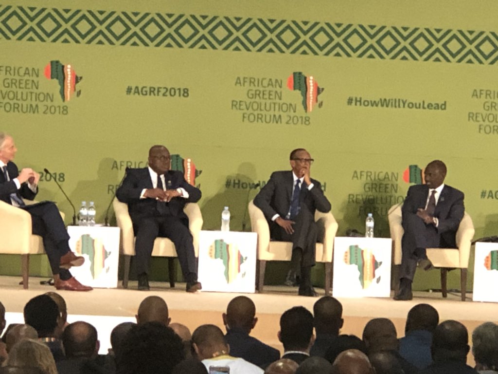 “Everything is agriculture, the rest is luck” President <a href="/PaulKagame/">Paul Kagame</a> reflects on an old slogan. I believe it is still true today! @IDRC_AFRIQUE supporting innovations to increase productivity and profitability of agriculture and support #women #AGRF18