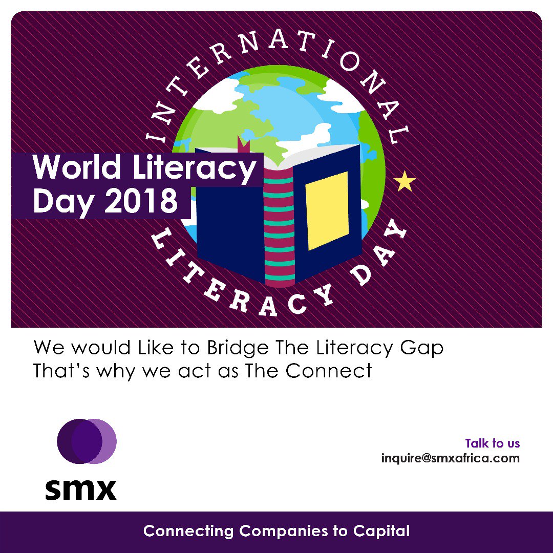 SMXPlatform's tweet photo. Literacy is critical to economic development as well as individual &amp; community well-being. Helping someone to read and write effectively or acquire the basic math skills is very key to improve the future of everyone in society.
Let's connect with one another. 
We are here for you https://t.co/J3OaIPTAYr