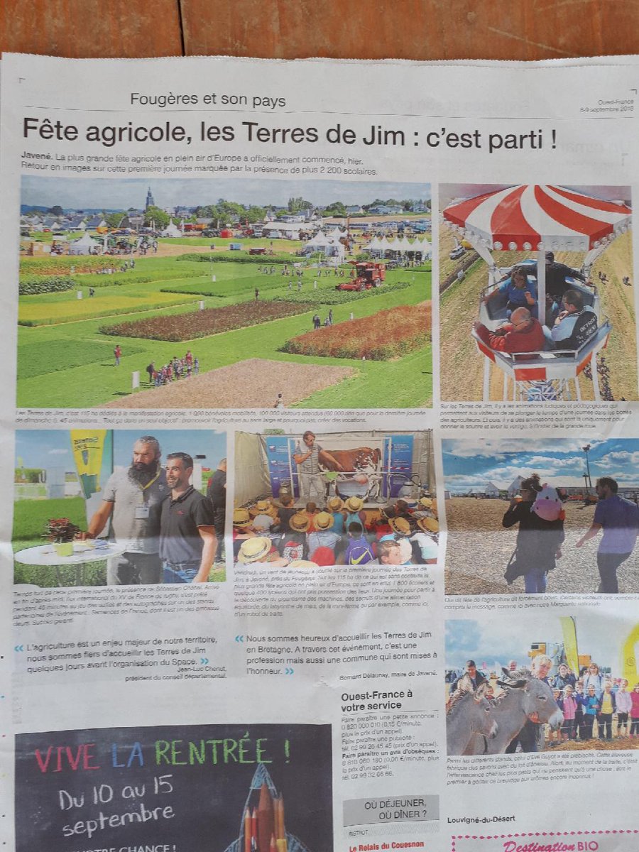 Semences_France's tweet photo. Les équipes @Semences_France vous attendent ce week-end aux #TDJ2018 #fougeres avec le TOP génétique 💪#semences @JimBataille @ouestfrance35 https://t.co/kCGhQMbjVv