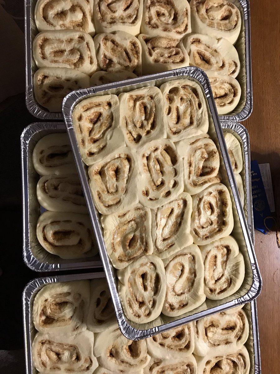 owensSara15's tweet photo. Week 3 breakfast prep! #wadespick #cinnamonrollsforday #crestviewfootball @sheets_wade https://t.co/X9ay49Xc9e