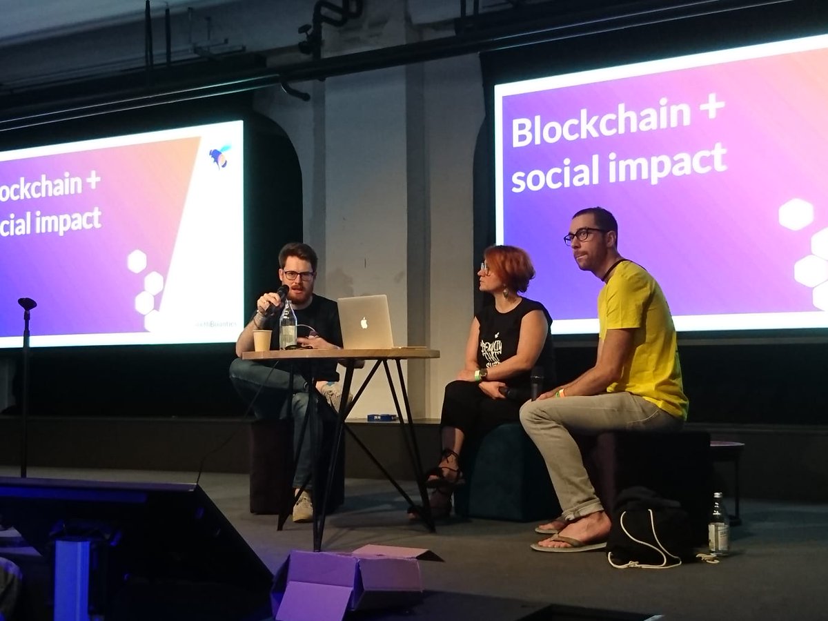AsureNetwork's tweet image. Finally @ETHBerlin the talk "Blockchain for social change"
by @Sim_Pop (@ethbounties), @Pete_Winn #karmapay &amp;amp; @lrettig 

effective altruism
social impact projects
payroll donations
#microdonations
#giveback

#Asure #Insurtech $ASR #DAIP  #ETH #Blockchain #crypto  #cryptonews