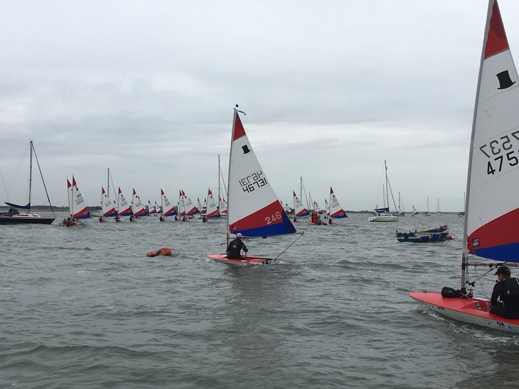 OutdoorRichard's tweet photo. The @topper_racing @gbrtopper @toppersailboats have gone sailing at NS1 @MarconiSailing #TopperClass #TheFriendlyClass https://t.co/qq7sxJG5g2