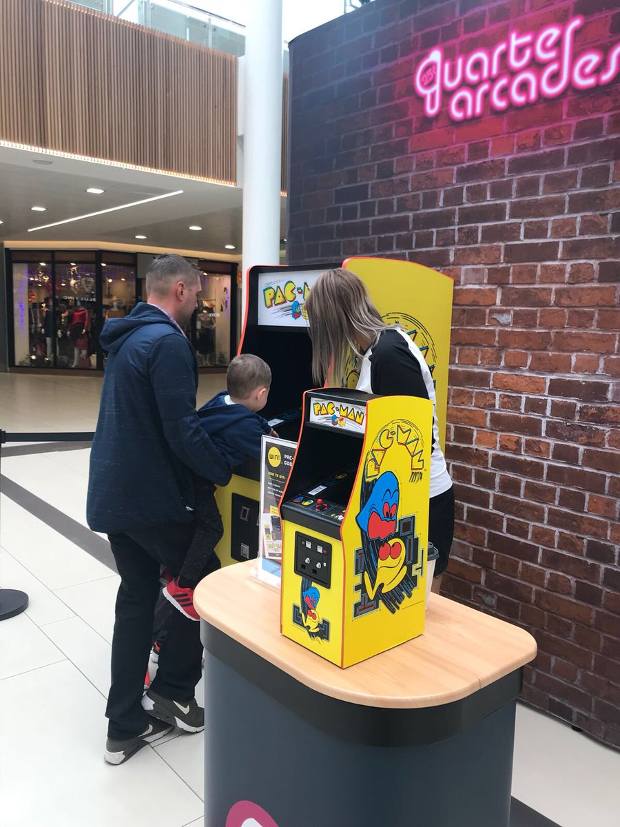 We’re at <a href="/BroadStreetMall/">Broad Street Mall</a> letting the people of Reading try out our official PAC-MAN 1/4 Scale Arcade cabinet early!

Everyone is loving it as much as the original! Preorder yours at quarterarcades.com!