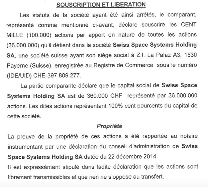 Swiss Space Systems tweet media