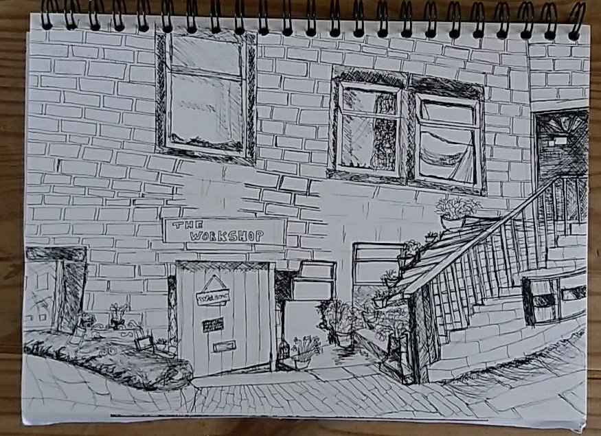Quick pen study of Yorkshire "Hepstonstall"