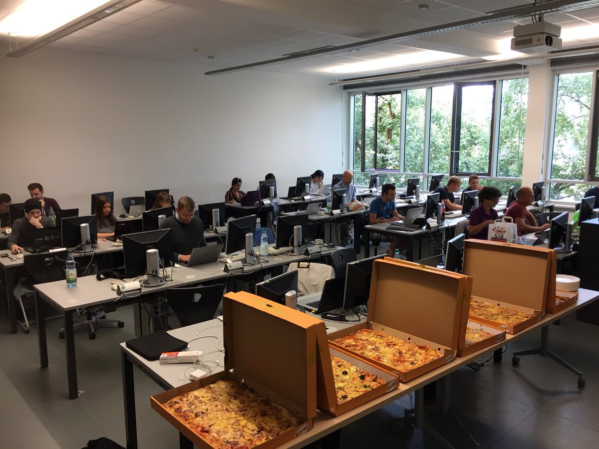 a_fusion's tweet photo. Pizza delivered! This is the “Pizza” Part in “Pizza, Bugs &amp; Fun!” #joomla #pbf18 #pbf18de #MakeItHappen #pizza #code #testing https://t.co/XO3EOO6m7F