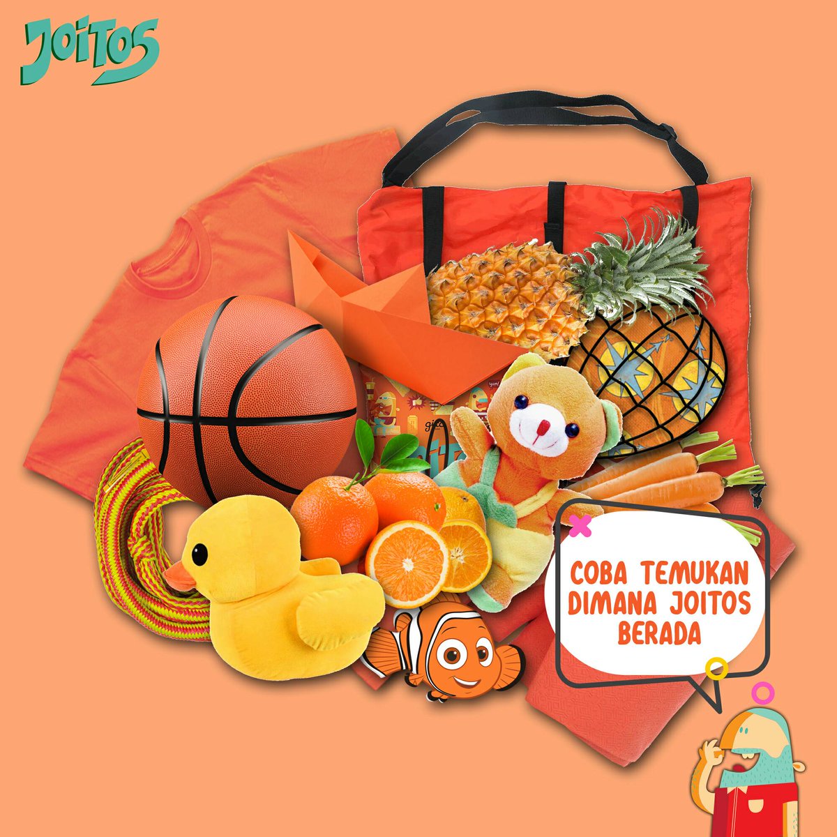 joitos_id's tweet photo. buat mengisi waktu luang joifriends nih, joitos punya 
mini games buat kalian, yuk coba temukan Joitos varian
rasa chilli prawn ditumpukan benda" warna oranye ini,
yuk jawab di komen. #joitos #chilliprawn #fungames
#findingjoitos https://t.co/SIXZ9bQRf8