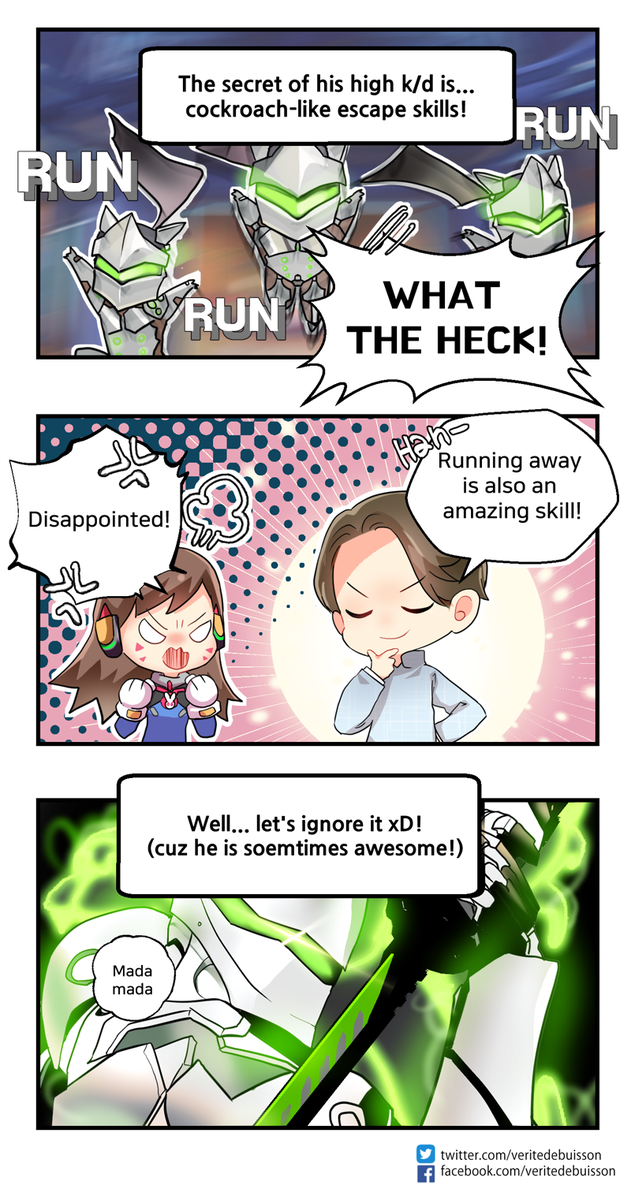 veritedebuisson's tweet photo. Veritewatch Ep. 20: The secret of high k/d
Are you also curious about this secret? :D
#Overwatch #Veritewatch #Sugeup #Genji #Dva #Zarya #Reaper @PlayOverwatch https://t.co/3Hmccp3aji