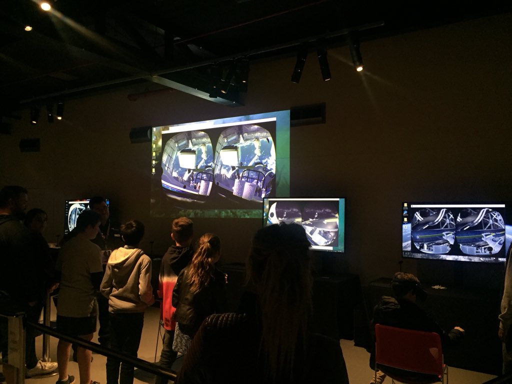 astrofestVIC's tweet photo. Come and have an awesome VR experience of how astronauts work at space! @OPXSpace @scienceworks_mv #AstroLight18 https://t.co/GatNBzpRZG