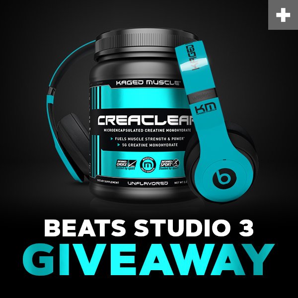 _Kaged's tweet photo. Enter today for your chance to be one (1) of three (3) people to win and try the brand new CreaClear™ and win a pair of custom Kaged Muscle Beats Studio 3 Wireless Headphones ➡https://t.co/S8oaOipjwr 💪 #theclearadvantage #CreaClear #KMsupps #KagedMusclesupps https://t.co/f0mGckNJUu