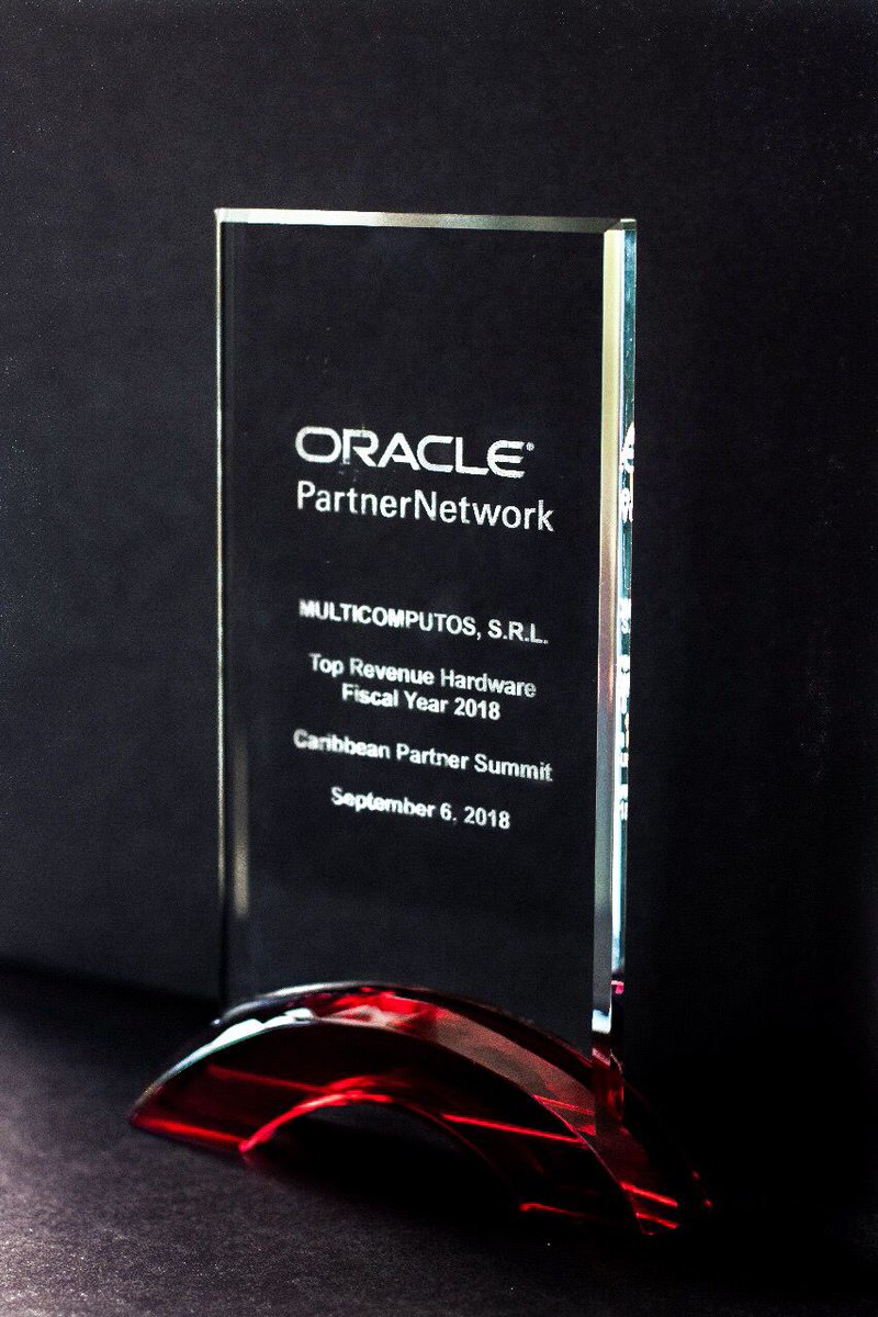 Multicomputos's tweet image. Premio Oracle Top Revenue Hardware Partner 2018 #ORCLPartnerSummit @Oracle
#OptimizandoElFuturoJuntos