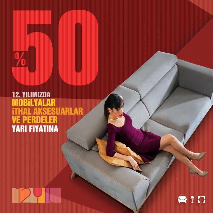 12. Yılımıza özel İNDİRİM!
Mobilyalar, İthal Aksesuarlar ve Perdeler YARI FİYATINA!
gulsoyhome.com

#gülsoyhomecenter #gülsoy #ev #homedecoration #mobilya #furniture #tarz #home #aksesuar #perde #ev #dekorasyon #indirim #kampanya #fırsat #kayseri