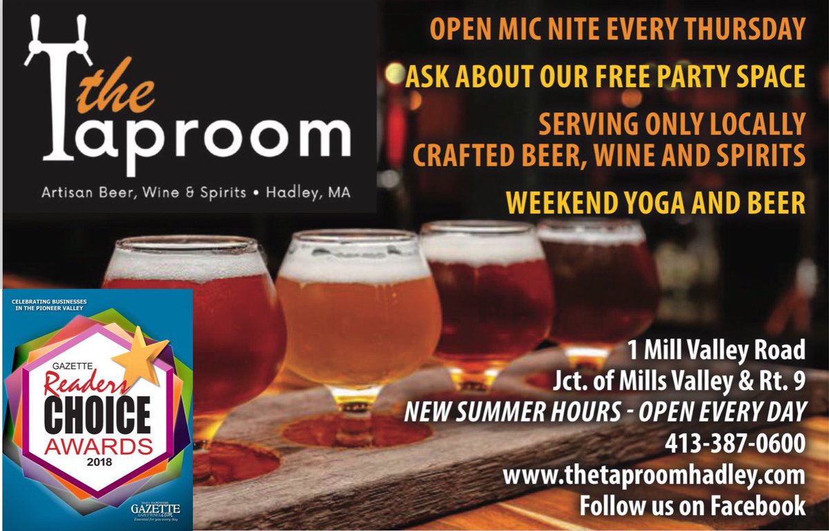 Looking for a party space? It’s always FREE at The Taproom! <a href="/UMassAmherst/">UMass Amherst</a> <a href="/hampshirecolg/">Hampshire College</a> <a href="/TownOfAmherst/">Town of Amherst, MA</a> @BrewPractice <a href="/BtownMass/">Belchertown Mass</a>
