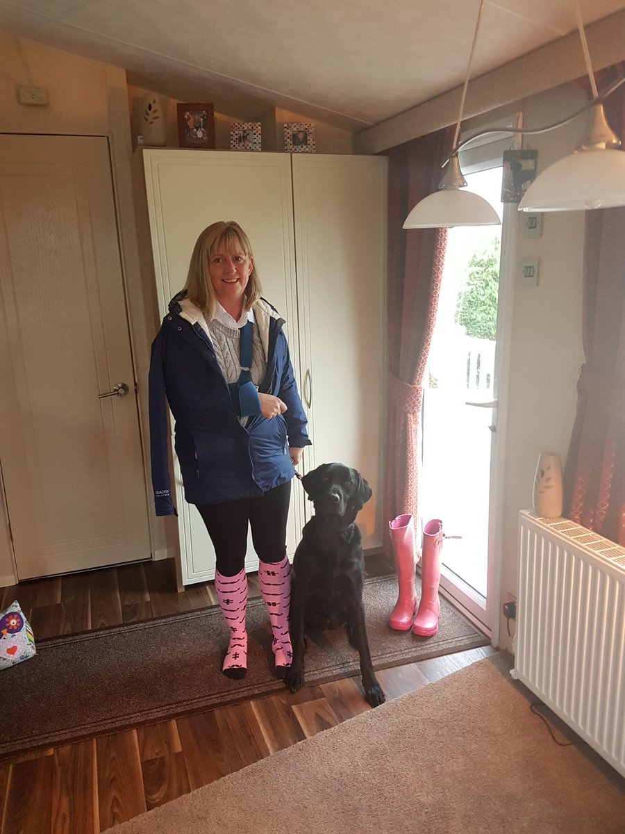 kathrynglass66's tweet photo. First proper 8 miles walk with my bestie ๐ถ since my op๐ the pink socks did the job ๐
#Pinksocks #1weekpostop
#Nursesmaketheworstpatients https://t.co/gtmhLLnD9w