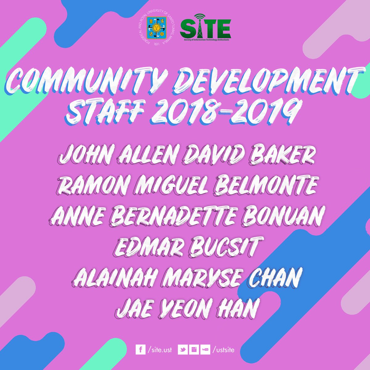 USTSITE's tweet photo. Welcome to Team Community Development! 

As you make the holistic development of our community your goal, we hope that you keep that burning passion and heart of gold.

#TeamCOMMDEV 💚 https://t.co/DQrz41uzan
