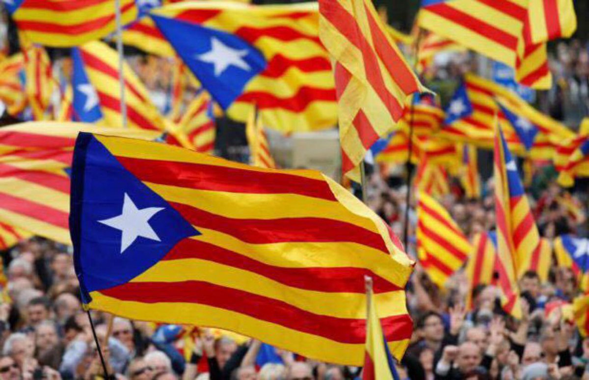 adic_PARL's tweet photo. Forcadell remained faithful to the popular mandate and defended the sovereignty of Catalan Parliament.
Nowadays she is a political hostage, locked in prison to frighten us, the people of Catalonia.
Enough threats! Enough fears!
#RiseUp
#IndependenceIsFreedom
#CatalanRepublicNow https://t.co/1taJ1Xunge