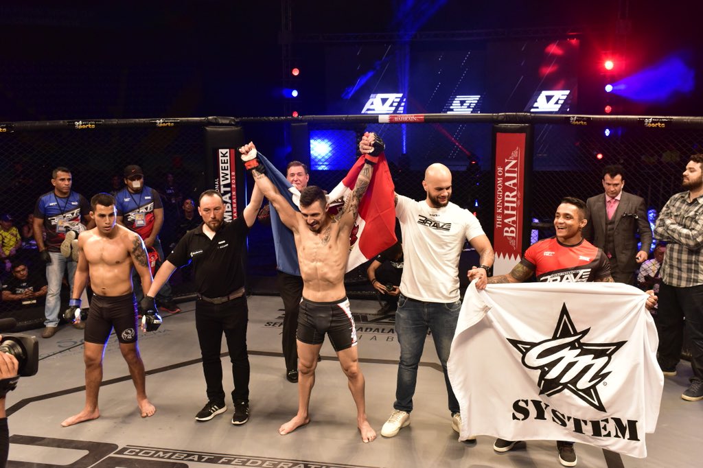 bravemmaf's tweet photo. .@GabrielFlyMMA made a statement in the Featherweight division. Who should he face next? #BraveCF15 #MMA #Brasil https://t.co/nJIFmaR25V