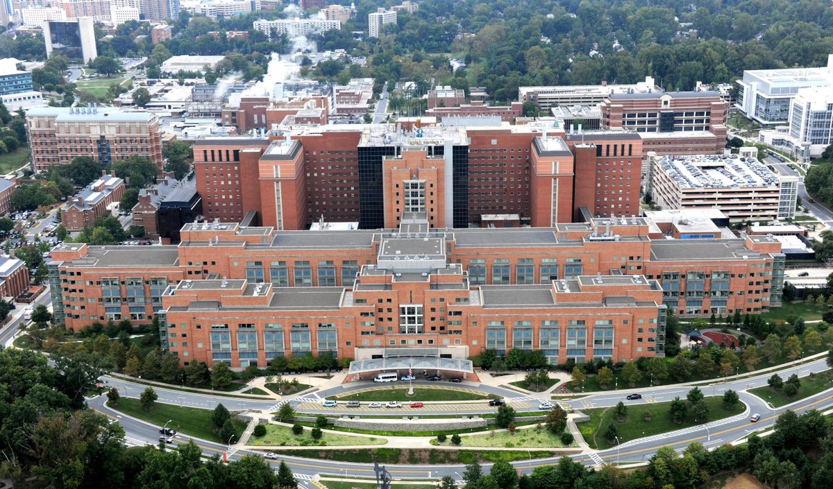 theNCI's tweet photo. The #NIH Clinical Center in Bethesda, Maryland, is the largest hospital in the world devoted to clinical research and a resource for patients with rare diseases. @NCIResearchCtr https://t.co/s4edJJbC3z