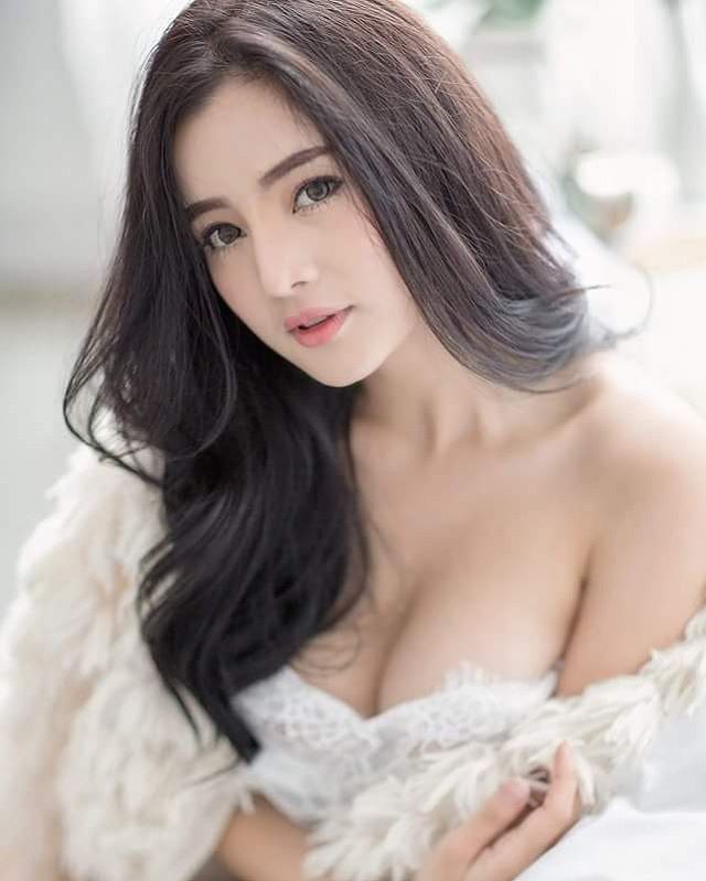 Cute messy asian sensual