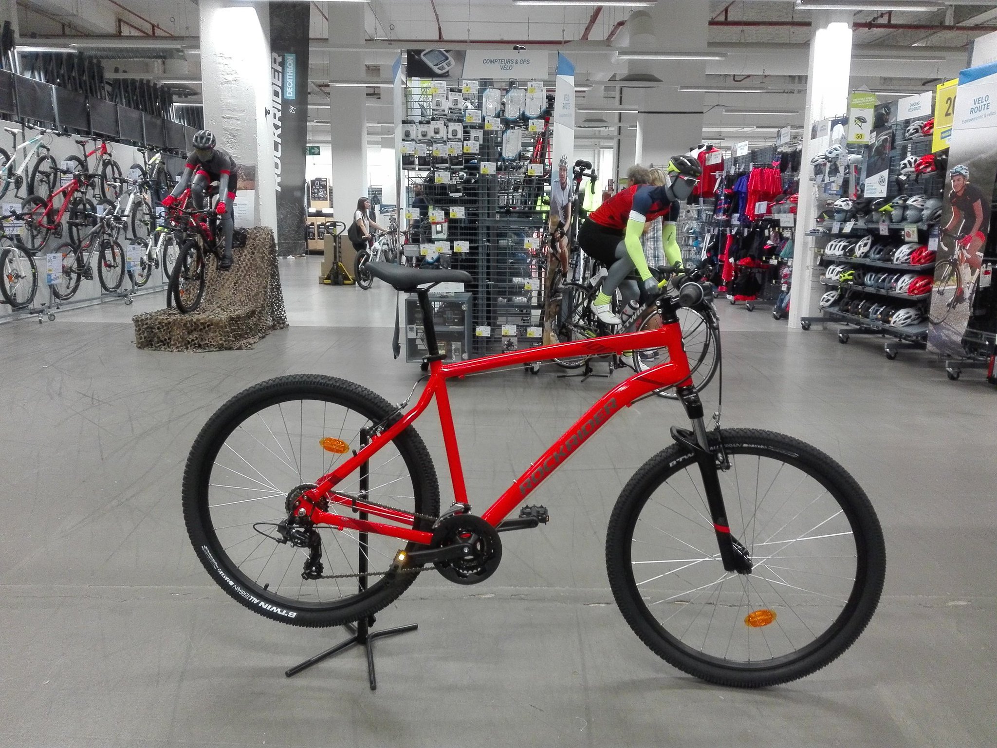 btwin rockrider 100 orange