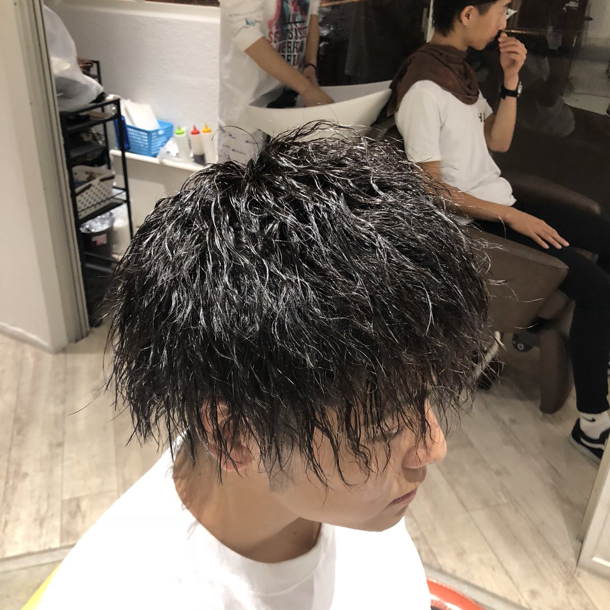 宮川太志 Hairmakefrei 代表 En Twitter 極細スライス ロッド数約80本 ツイスト Frei大阪 大阪 梅田 ツイストパーマ メンズパーマ