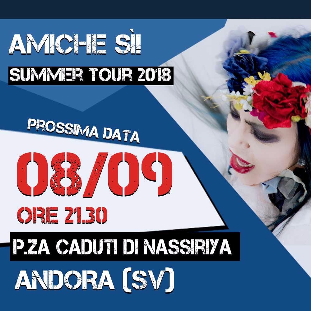 LoredanaBerte's tweet photo. Ultimissime tappe dell’Amiche Sí - Summer Tour 2018. Stasera siamo all’Endless Summer di Andora (SV). 💥💣👩🎤
Vi aspetto alle ore 21:30 in piazza Caduti di Nassiriya!
#amichesi #nontidicono #aspettandolalbum #bluehair #andora #endlesssummer #live #summerconcert #livemusic https://t.co/HAMqGdbmdh