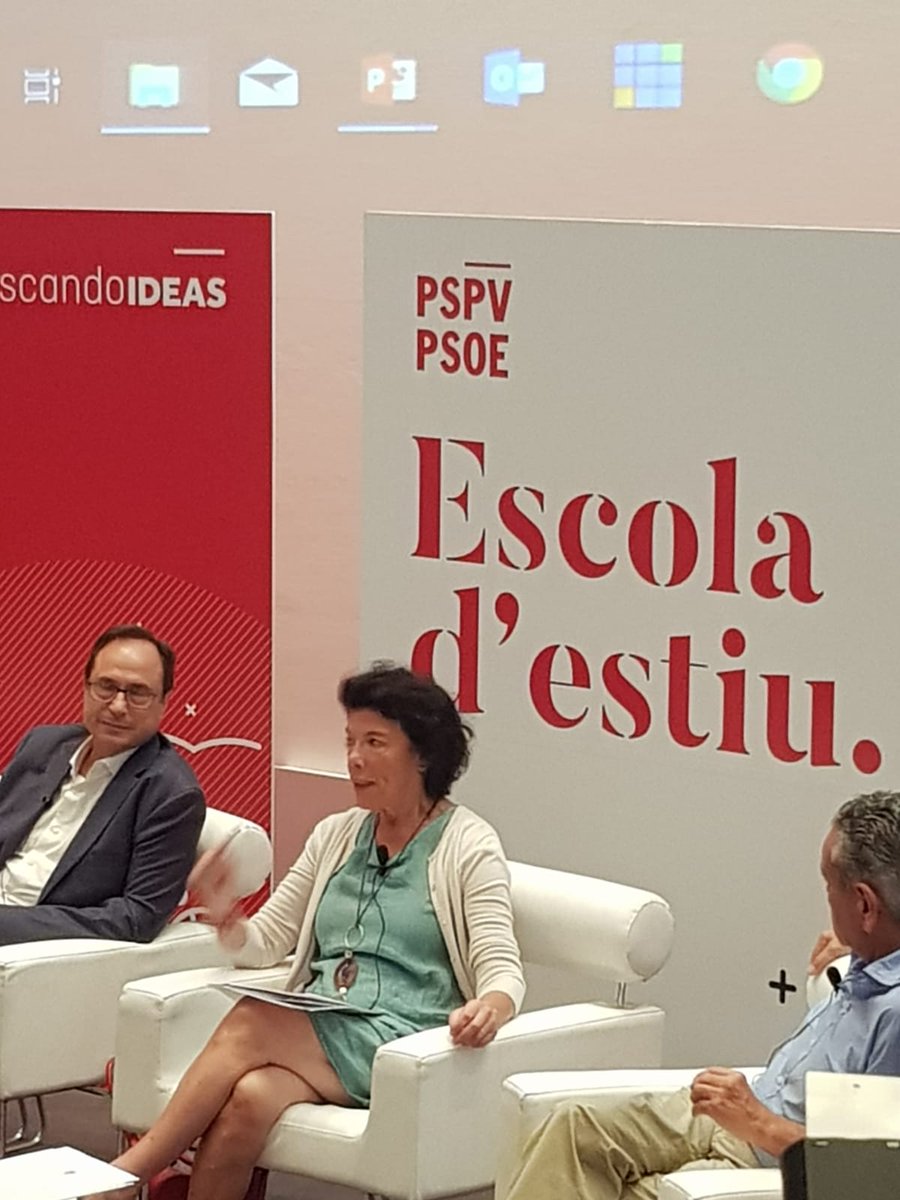 jesusjvillar's tweet photo. Intensa, interesante y muy constructiva la mañana de L'Escola d'Estiu PSPV-PSOE con @CelaaIsabel Ministra de Educación y Formación Profesional, @CarmenMonton
Ministra de Sanidad y @ximopuig presidente Generalitat Valenciana #RefrescandoIdeas #PSOE @SocialistesVal @psoeraspeig https://t.co/eCIXGv6imc