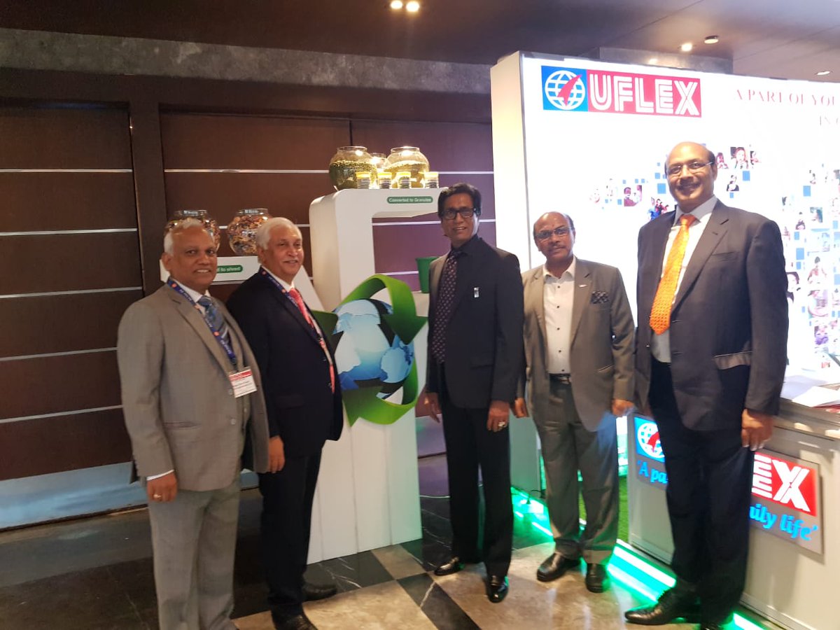 #Uflex Ltd CMD Ashok Chaturvedi at PACKVISION 2018 hosted by Flexible Packaging Entrepreneurs' Welfare Association at #Agra on Sept 08, 2018