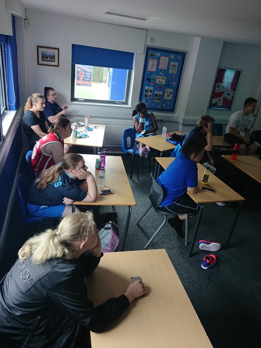 JazzOwen92's tweet photo. Classroom session now for #BasketballF. Focusing on Hydration and Diet in order to prepare ourselves for #WSG2019

Look at Michelle and Andrea's happy faces! 

@SOGreatBritain https://t.co/fytcpZPdOK