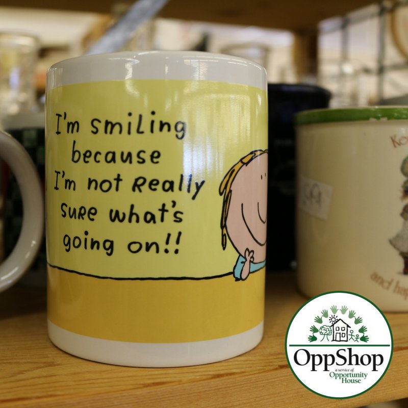 OH_OppShop's tweet photo. #ShopOppShop for cute and funny mugs perfect for your home or office! ☕️😆 #SaturdayMorning #ButFirstCoffee #ThriftStoreFinds https://t.co/PVIGwluLSE