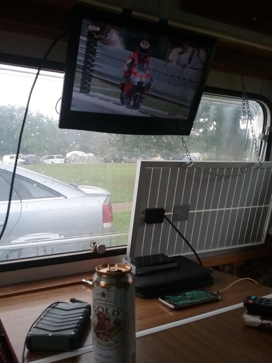 therhysstewart's tweet photo. Watching #motogp in #operationcaravan @EastnorCastle ๐ https://t.co/C3W5Ufv4AU