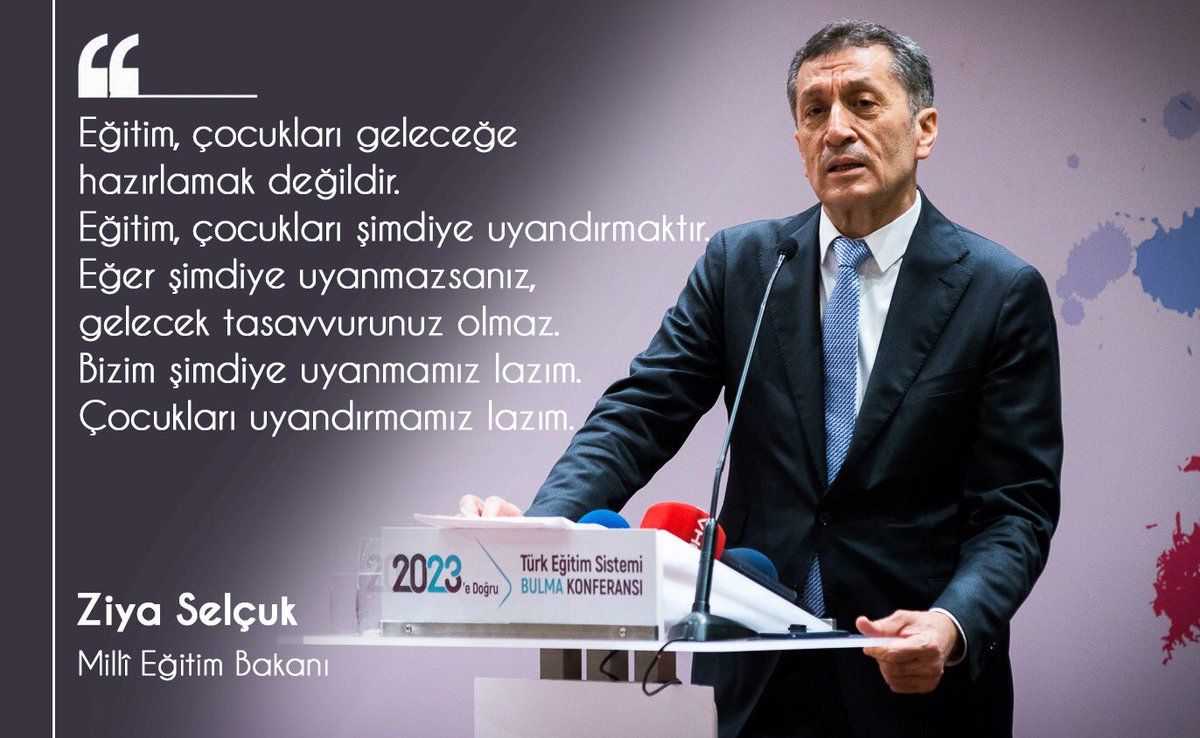 Çocuklarımızı ‘şimdiye’ uyandıralım...
 
#Eğitim2023