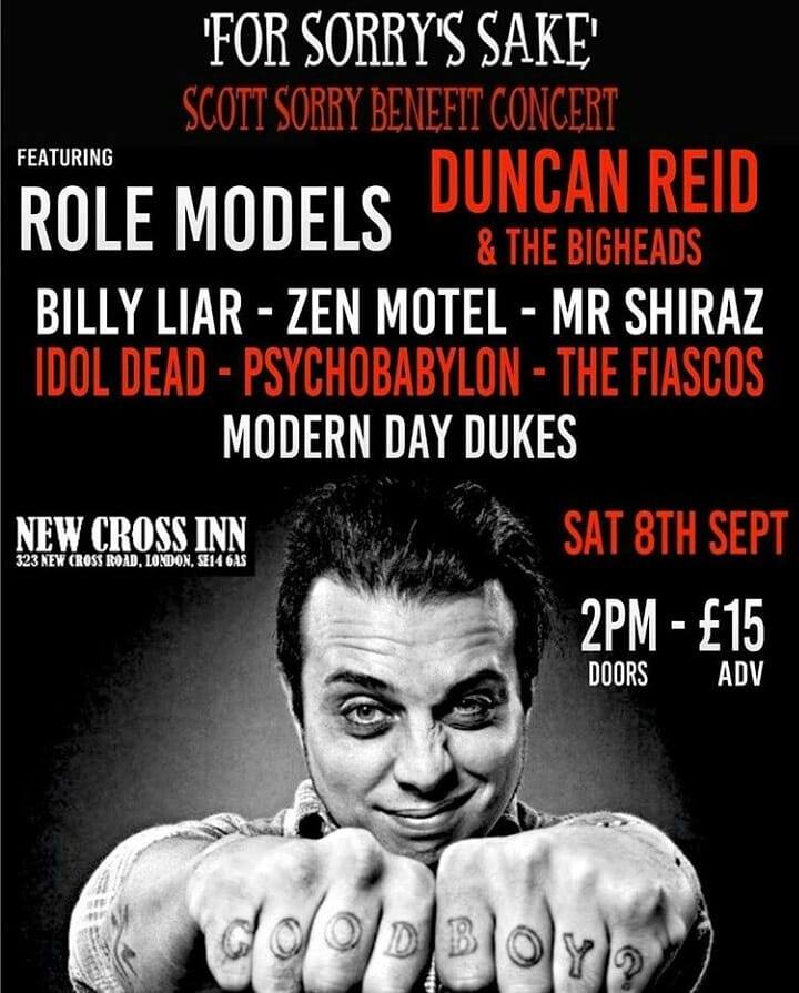 TheIdolDead's tweet photo. TODAY!! Doors at 2pm, first band at 3pm... see you down the front!! #scottsorry #forsorryssake #sorryandthesinatras #thewildhearts #newcrossinn #rock #punk #punkrock #gigs #londongigs https://t.co/pQhU9dxGxV