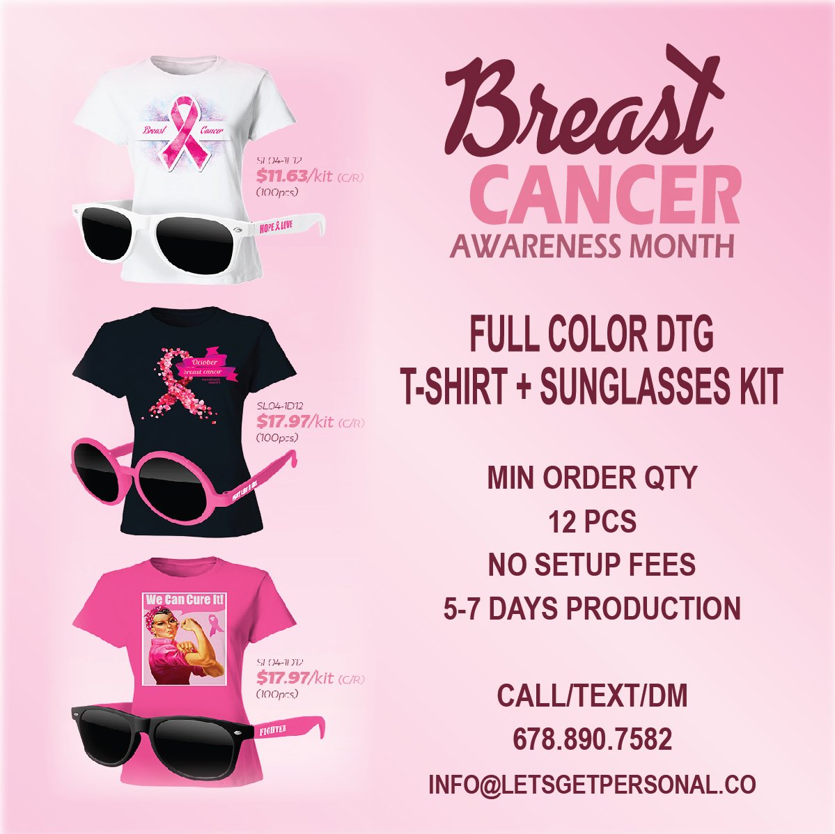 LGP_Promo's tweet image. October is Breast Cancer Awareness Month. #Promote your #brand and support the #cause. #savethetatas #beatcancer #breastcancerawareness #branding #marketing #charity #foragoodcause #wemakeyoulookgood #cancer #saynotocancer ow.ly/jH8H30lJuf1