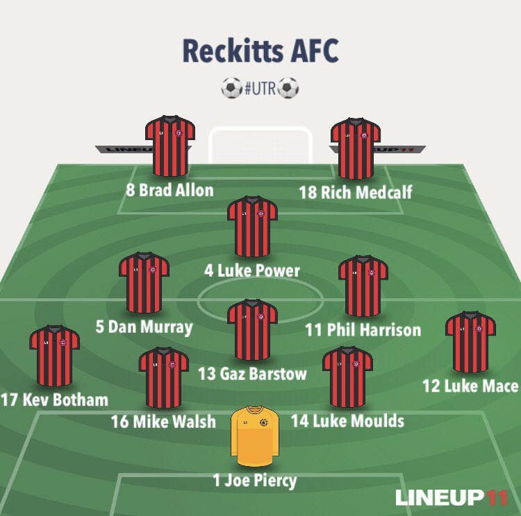 One change from last weeks 3-1 win over @er_rangersfc with Luke Power coming in for the suspended @Stephen_Coops93 

Come on lads! #UTR ⚽️