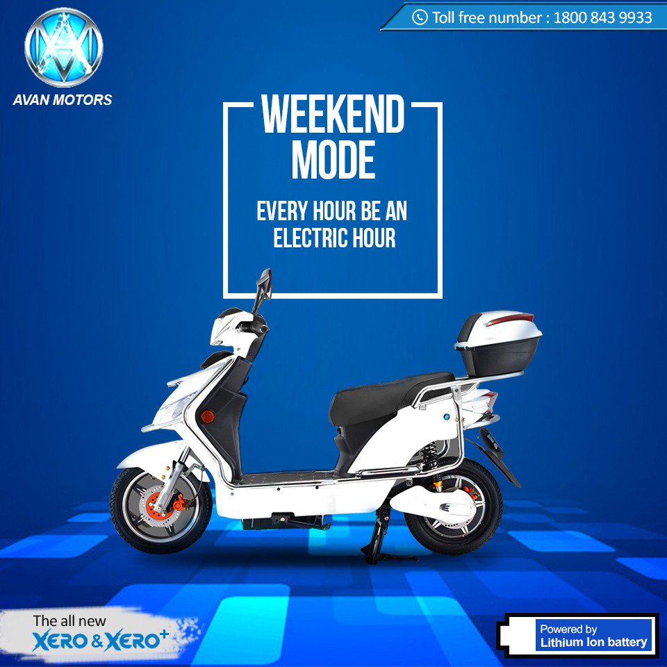 NexzuMobility's tweet photo. Have an electric weekend everybody. #avanmotors #xero #electricscooter #switchtoelectric #freedomfromfuel #ridetofuture https://t.co/KDAg8H6vtN