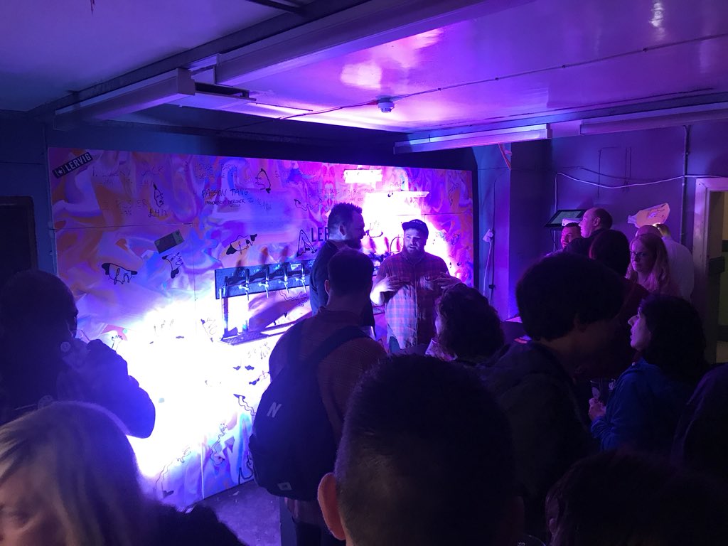 leedsbeer's tweet photo. The @LervigBeer @CaveNorthJim guys are killing it. Get their beers down in the basement!! #LIBF7 https://t.co/odfFIy3QQm