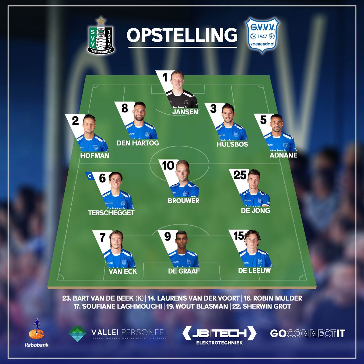 12qw12e's tweet photo. #line-up: De vernieuwde elf van Oosterlee. #forzagvvv @GVVV @2deDivisie @SchevZAT1 https://t.co/5wfp3eZQbw
